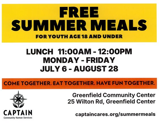 FREE SUMMER MEALS – 18 & UNDER